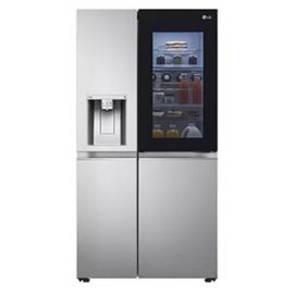 LG 635 Litres 3 Star Frost Free Side by Side Refrigerator with Smart Diagnosis GL-X257ABSX, Brushed Steel