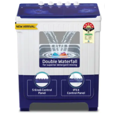 Voltas Beko by A Tata Product 8.5 kg 5 Star Semi Automatic Top Load Washing Machine WTT85UAA Blue