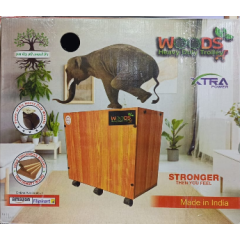 WOODS Inverter Battery Trolley | Heavy Duty Battery Trolley | Royal Touch Wooden Trolley 