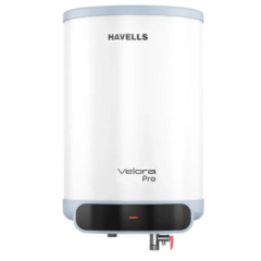 Velora+ Convertible Storage Water Heater (Geyser) 10 L White Blue