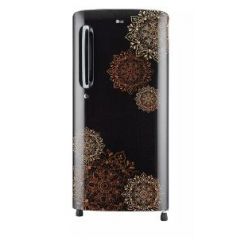 LG 185 L 5 Star Direct Cool Single Door Refrigerator (GL-B201AERZ, Ebony Regal)