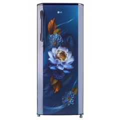 LG 261 L Direct Cool Single Door 3 Star Refrigerator  (Blue Water Lily, GL-B281BBWX)