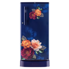 LG 185 L  3 Star Direct-Cool Single Door Refrigerator (GL-D199OBKD,Fast Ice Making)