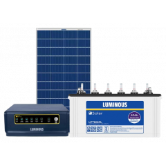Luminous Solar Inverter NXG 850 with Solar Battery LPT1240L And 170w Solar Panel 