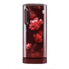 LG 224 L 5 Star Direct Cool Single Door Refrigerator Smart Inverter Compressor, Smart Connect, With Base Stand Drawer, Scarlet Charm Finish (GL-D241ASCU)
