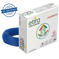 Polycab Etira 4 sq/mm Blue 90 m Wire  (Blue) Flame-Retardant Insulation