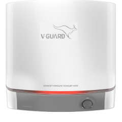 V-Guard Luxecube Avo Geyser 15 Ltr Water Heater | Up to 38% More Hot Water with Advanced Thermocline Technology | BEE 5 Star Rating 