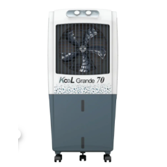 Havells Kool Grande 70 Litres Desert Air Cooler with Three Side Honey Comb Pads, Ice Chamber, Powerful Air Delivery (Grey and White)
