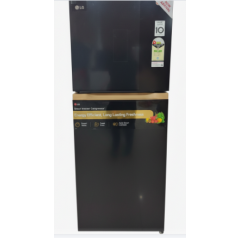 LG 242 L Frost Free Double Door 1 Star Refrigerator (T2216WYOB) Black Color