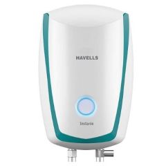 Havells Instanio 3-Litre, Vertical storage, Instant Water Heater (Geyser, White/Blue)