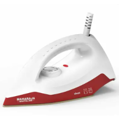 Maharaja Whiteline 1000Watt White And Cherry Red Dry Iron