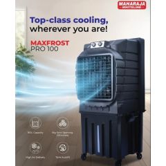 Maharaja Whiteline Maxfrost Pro 100 Ltr Desert Cooler, 55 ft, Honeycomb Pads