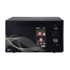 LG 28 L Convertible Microwave Oven with Air Fry, Charcoal Lighting Heater™, 331 Auto Cook Menu Powered by Thinq, Black