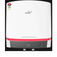 V-GUARD LUXECUBE DG 25 Litre 5 Star Vertical Storage Geyser with Advanced Thermocline Technology (White)