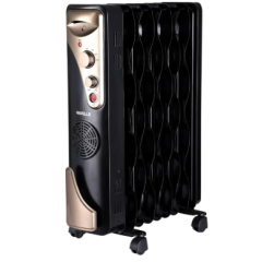  HAVELLS  9 Wave Fin (Black) Oil Filled Room Heater 2400 Watt