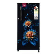 LG 185 L 1 Star Refrigerator Direct Cool Single Door  (Blue Floral Design, GL-GLD1915WOEF)