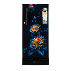 LG 185 L  2 Star Refrigerator Direct Cool Single Door  (Blue Floral Design, GL-D1925XOEF)
