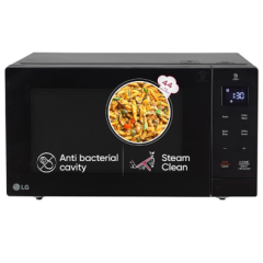 LG 30 L Solo Microwave Oven Color Black, 44 Auto Cook Menu, Steam Clean, Anti-bacterial cavity Model MS3032BK