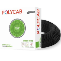 Polycab 4 sq/mm Red 90 m Wire  (Black Colour) Flame-Retardant Insulation