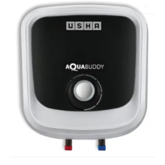 USHA Geyser AQUABUDDY 15L Storage Water Heater (White, Black) With  Smart LED Knob