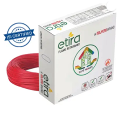 Polycab Etira 4 sq/mm Red 90 m Wire  (Red Colour) Flame-Retardant Insulation