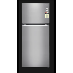 LG 380 Litres Refrigerator  2 Star Frost Free Double Door Convertible with Smart Diagnosis (GL-S412SPZY, Shiny Steel)