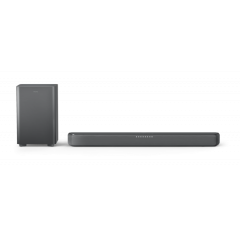 PHILIPS Audio TAB5309, 2.1CH 240W  Bluetooth Soundbar with Wireless Subwoofer, Dolby Digital Plus (Black)