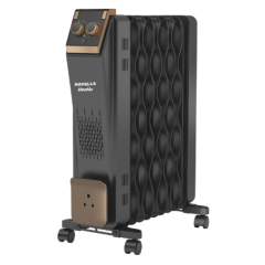 Havells Hestio 9 Wave Fin OFR 2400 Watt with 3 Heat Setting 800W/1200W/2000W & PTC Heater 400W (Blue & Black)