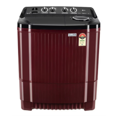 LG 11.5Kg Semi Automatic Top Load Washing Machine, Roller Jet Pulsator + Soak, Burgundy, P115ASDAZ