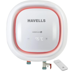 Havells Adonia R 15L Storage Water Heater(Geyser)|Color Changing Temp Sensing LED Indicator|Digital Display With Remote