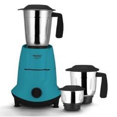MAHARAJA Superio Dlx MX-255 750 Juicer Mixer Grinder (3 Jars, Turquoise Blue, Black)