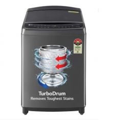 LG 11 Kg Fully Automatic Top Loading Washing Machine with 6 Motion Direct Drive, Steam, Smart Diagnosis, (THD11SwM, Middle Black)