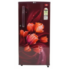 LG 180 L Direct Cool Single Door Refrigerator (Scarlet Tulip, GL-D1816WOST)
