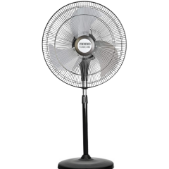 Usha Turbo 180, 450mm Pedestal Fan its Beat the heat Metal Black, High Velocity Fan, Adjustable Height