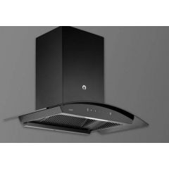 KAFF Chimney VASCO DHC 60 | Filter Less and Dry Heat Clean Technology | Matt Black Finish