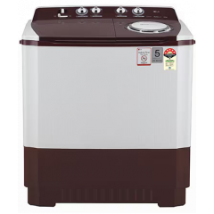 10.5 kg 5 Star Rating Semi Automatic Top Load Maroon, White  P105ASRAZ