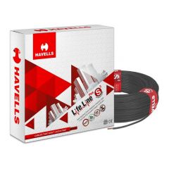 Havells Lifeline Cable WHFFDNKA11X5 1.5 sq mm Wire (Black)