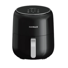 HAVELLS Prolife Neo Air Fryer 1500 W, 4.5 L, Black, Digital control with 8 auto pre-set options with 360-degree Air Circulation