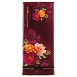LG 185 L 1 Star Single Door Refrigerator with Base Stand Drawer, GLD1915XORK RUBY KLASES