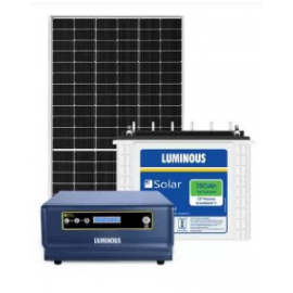 LUMINOUS Solar Home Solution NXG+ 1450 & LPTT12150H 150Ah (1N) Solar Tubular Battery & PV 170W (4N) Poly Crys Module Pure Sine Wave Inverter