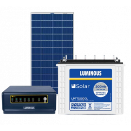 Luminous Solar Inverter NXG 1150 With Solar Battery LPTT12200L And Solar Panel 170W 