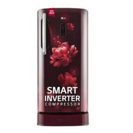 LG 201 L 5 Star Inverter Direct-Cool Single Door Refrigerator (GL-D211CUSU, Urban Steel, Base stand with drawer & E-Micom Display