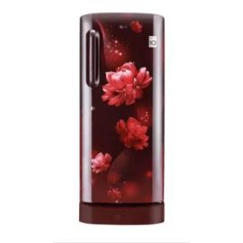 LG 224 L 5 Star Direct Cool Single Door Refrigerator Smart Inverter Compressor, Smart Connect, With Base Stand Drawer, Scarlet Charm Finish (GL-D241ASCU)