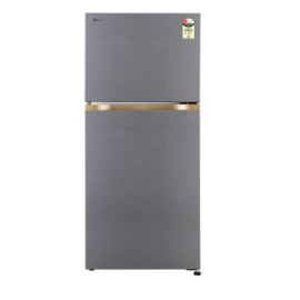 LG 225L Frost Free Refrigerator with Smart Inverter Compressor, Multi Air Flow, Smart Mode, Dazzle Steel, 2 Star