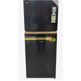 LG 242 L Frost Free Double Door 1 Star Refrigerator (T2216WYOB) Black Color