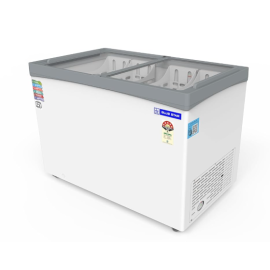 Blue Star GT5-350NP 315 Liters Glass Top Deep Freezer (White)