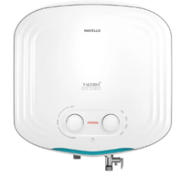 Valerio+ Dual Element Convertible Storage Water Heater (Geyser) 10 L White Blue