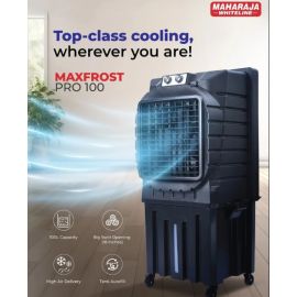 Maharaja Whiteline Maxfrost Pro 100 Ltr Desert Cooler, 55 ft, Honeycomb Pads
