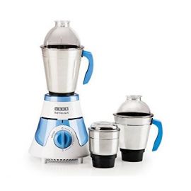 Usha Imprezza Mixer Grinder (3563) with 3 Jars 600-Watt (White/Blue)