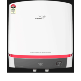 V-GUARD LUXECUBE DG 25 Litre 5 Star Vertical Storage Geyser with Advanced Thermocline Technology (White)